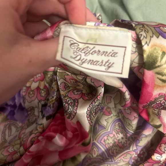 Floral Satin Robe - Picture 3 of 3